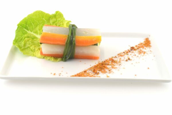 Bâtonnets de légumes vapeur, et son lien végétal