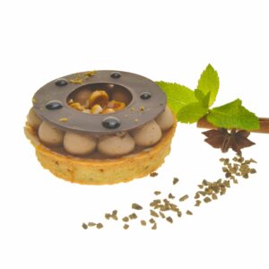 Tarte gianduja caramel, noisettes croustillantes