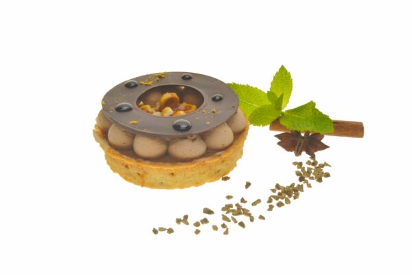 Tarte gianduja caramel, noisettes croustillantes